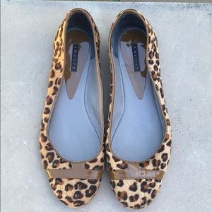 Theory flats leopard print